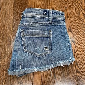 {Z2 Jeans} Distressed Denim Shorts, 9